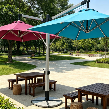 Big Size 2-Head Cantilever Umbrella for Outdoor Yard