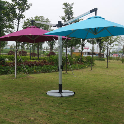 Big Size 2-Head Cantilever Umbrella for Outdoor Yard
