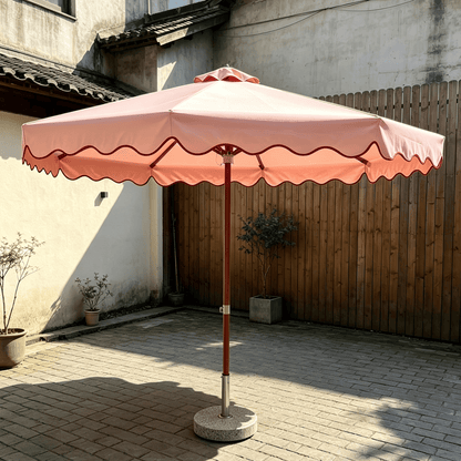 Hand Crank Aluminum Fraame & Hub Center Pillar Umbrella