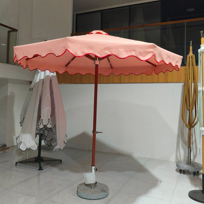 Hand Crank Aluminum Fraame & Hub Center Pillar Umbrella