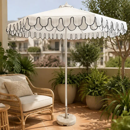 Double-Layer Valance Center Pole Umbrella