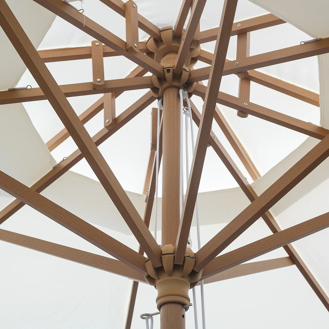Double-Top Valance Center Pole Umbrella