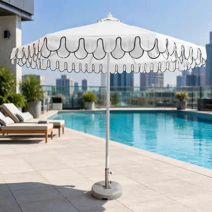 Double-Layer Valance Center Pole Umbrella