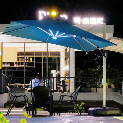Elegant Roman Cantilever Umbrella for Villa & Commercial Patio