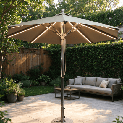316 Stainless Steel Center Pillar Umbrella