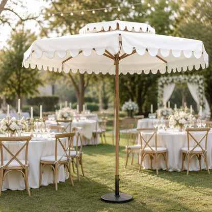Double-Top Valance Center Pole Umbrella