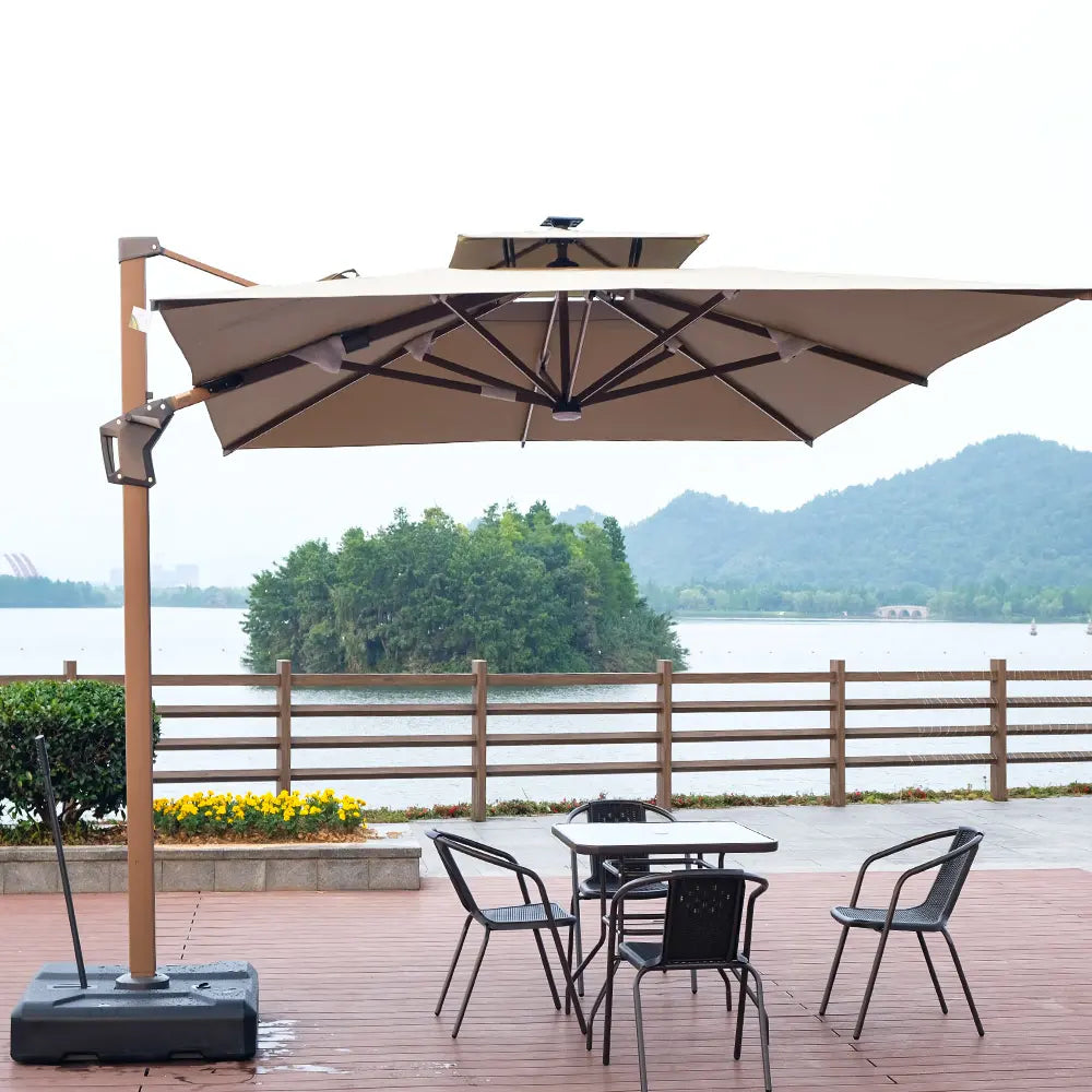 Large Outdoor Roman Umbrella for Patio Garden Backyard