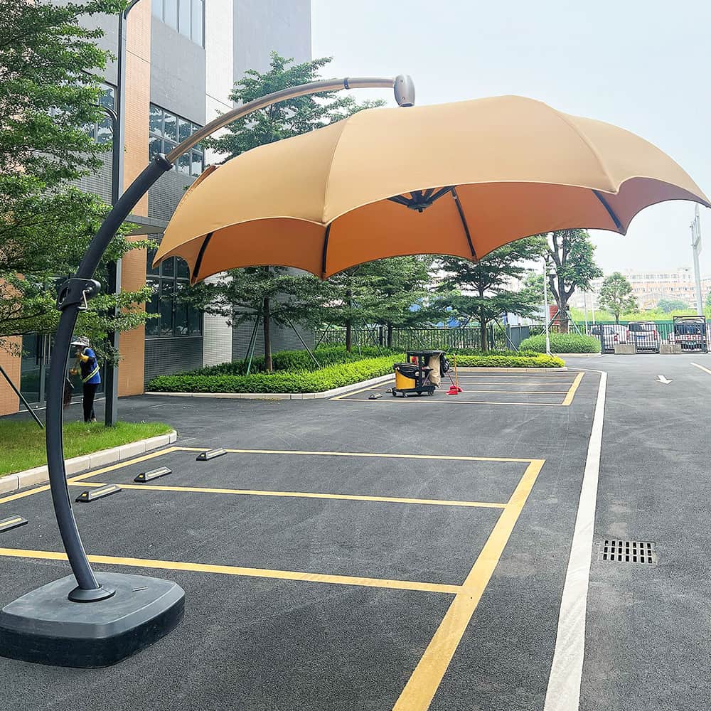 Large Curved Pillar Umbrella
