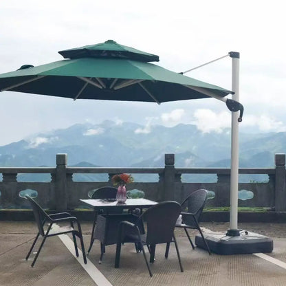 Outdoor Cantilever Roman Umbrella Patio Hanging Parasol