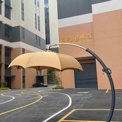 Large Curved Pillar Umbrella