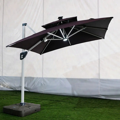 Elegant Roman Cantilever Umbrella for Villa & Commercial Patio