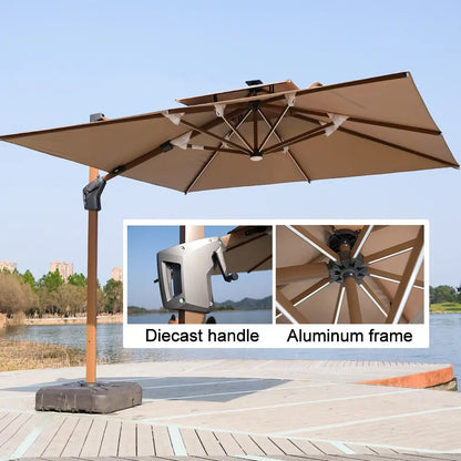 Large Outdoor Roman Umbrella for Patio Garden Backyard