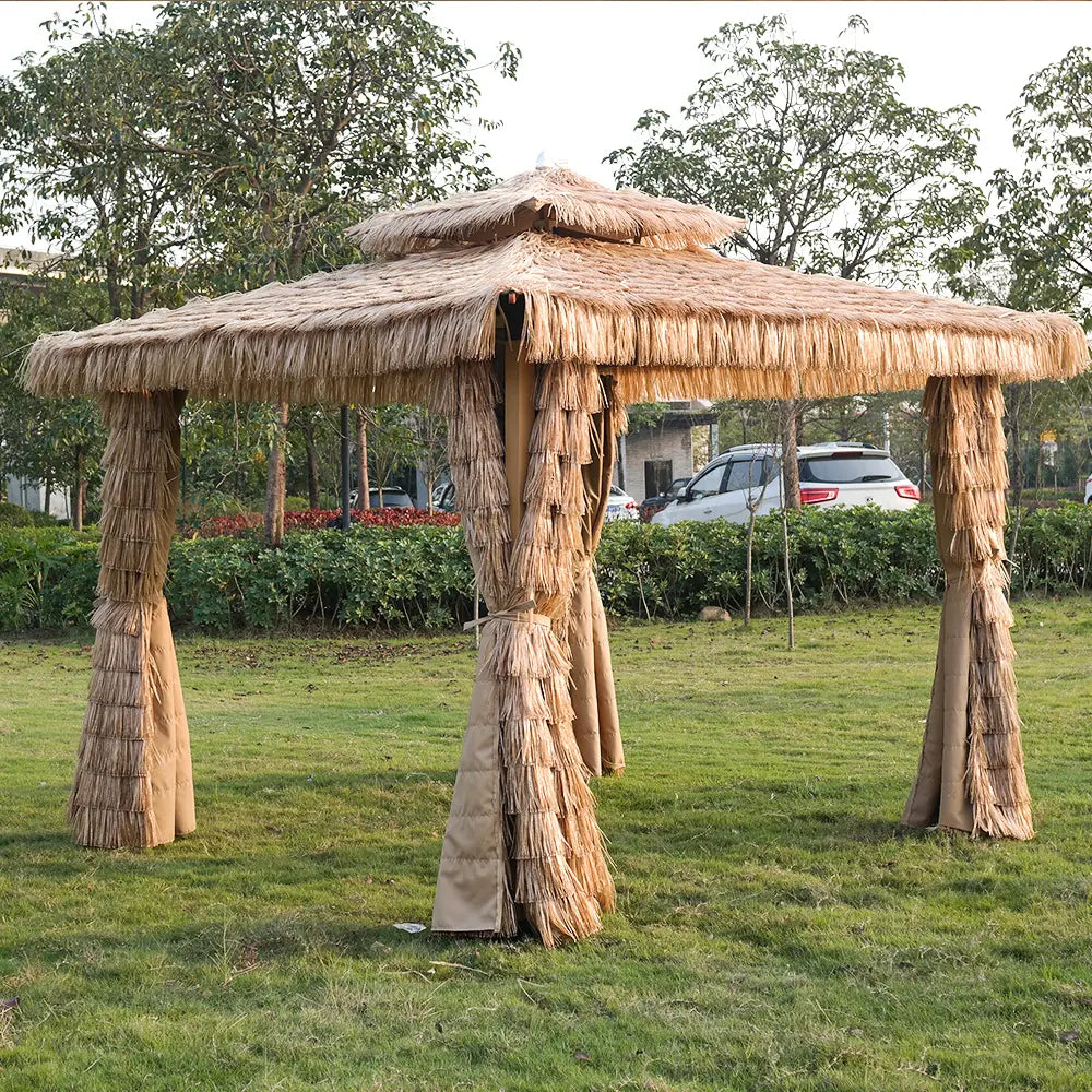 PE thatch gazebo