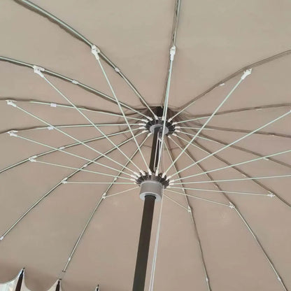 Aluminum Hub Valance Fiber Center Pole Umbrella