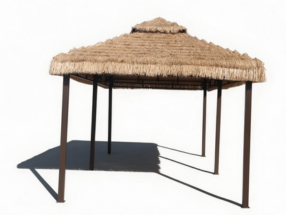 Weather Resistant Steel Outdoor Straw Gazebo