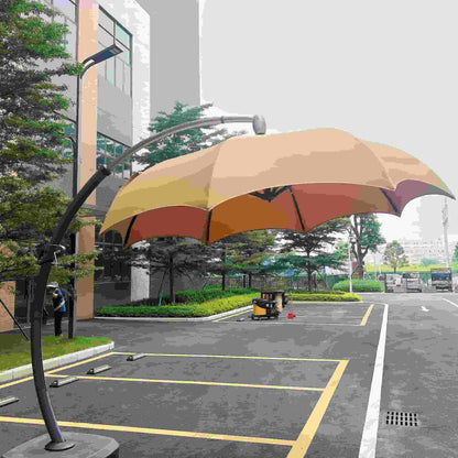 Large Curved Pillar Umbrella
