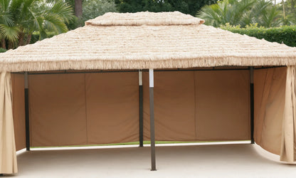 Thatch Metal Pavilion for Courtyard