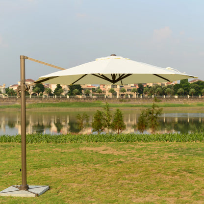 Commercial Grade Roman Umbrella Large Outdoor Cantilever Shade
