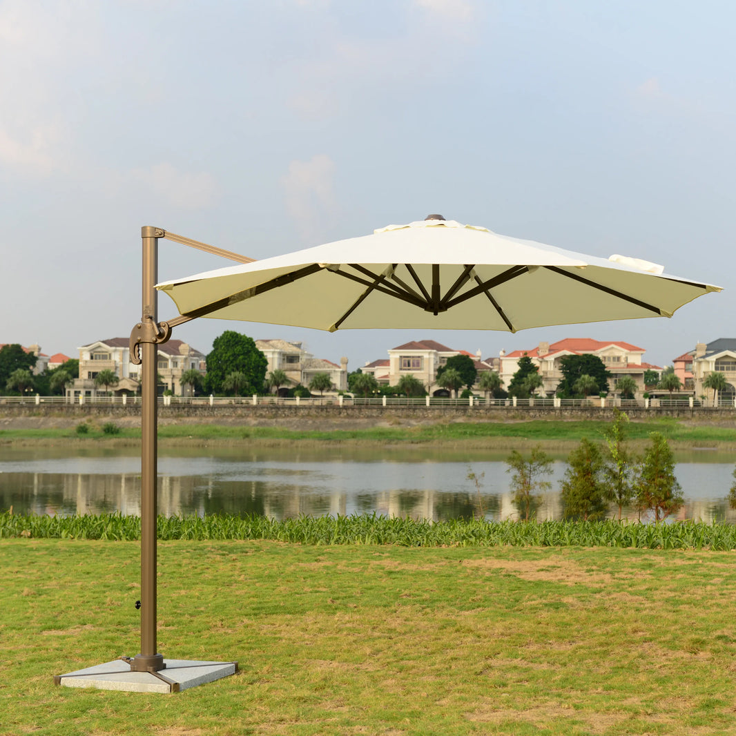 Commercial Grade Roman Umbrella Large Outdoor Cantilever Shade