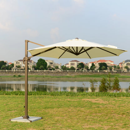 Commercial Grade Roman Umbrella Large Outdoor Cantilever Shade