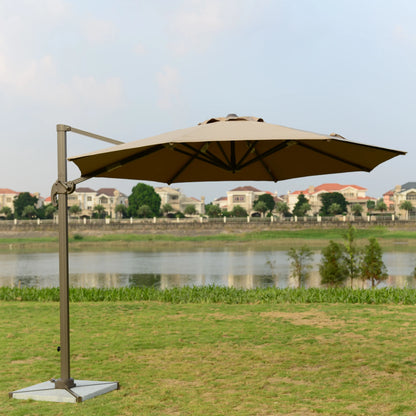 Commercial Grade Roman Umbrella Large Outdoor Cantilever Shade