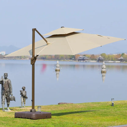 Cantilever Roman Umbrella Heavy Duty Outdoor Shade Umbrella