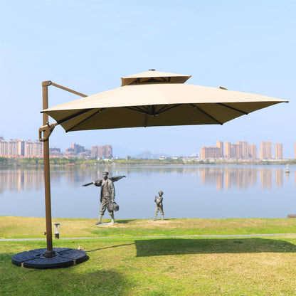 Cantilever Roman Umbrella Heavy Duty Outdoor Shade Umbrella