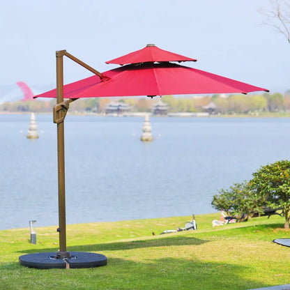 Luxury Roman Umbrella Offset Patio Umbrella for Outdoor Space