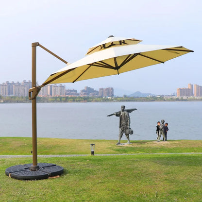Luxury Roman Umbrella Offset Patio Umbrella for Outdoor Space
