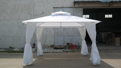 Modern Metal Straw Gazebo with Waterproof Roof