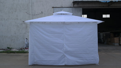 Modern Metal Straw Gazebo with Waterproof Roof