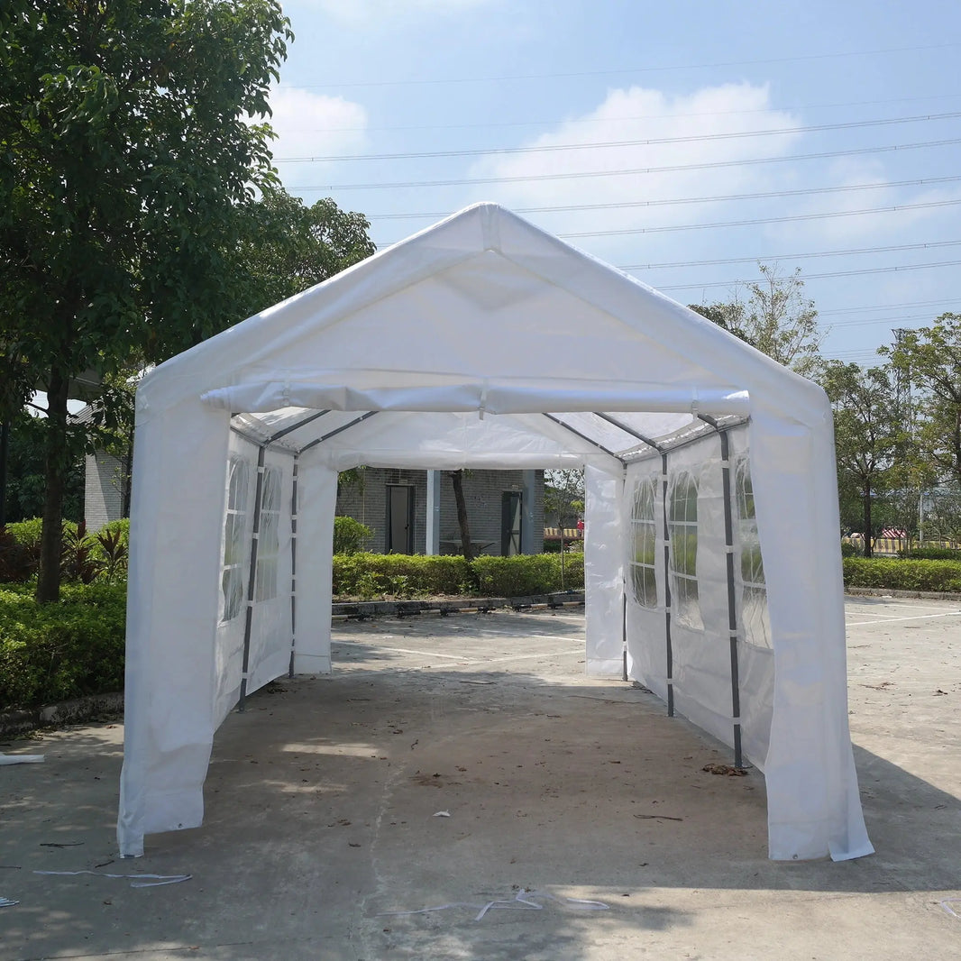 Outdoor parking shed