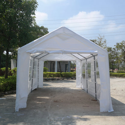 Outdoor parking shed