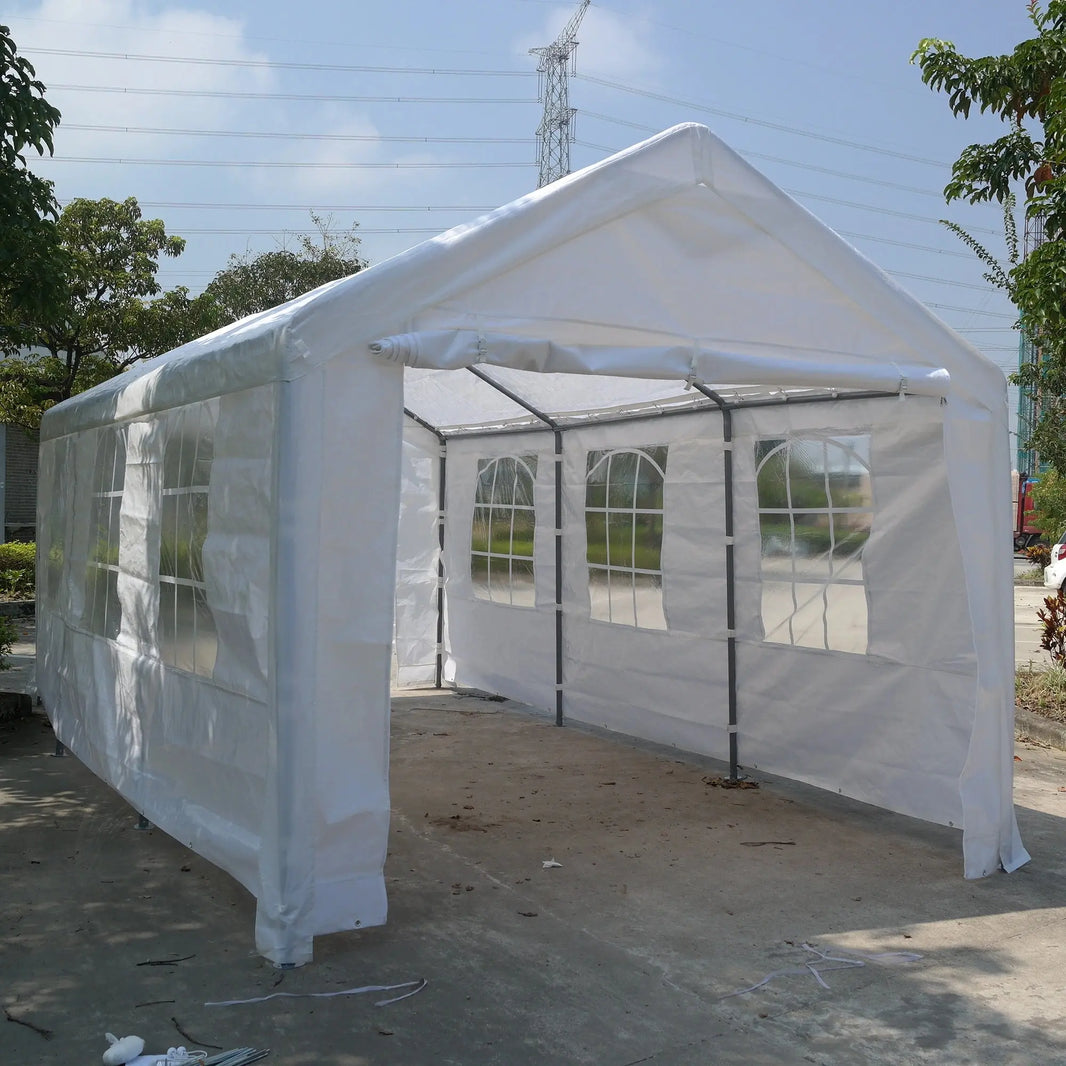Outdoor parking shed