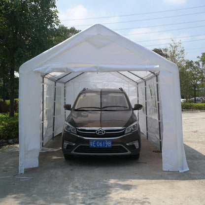 Outdoor parking shed