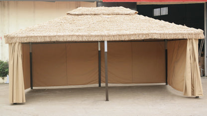 Thatch Metal Pavilion for Courtyard