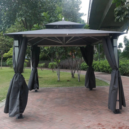 Rust Resistant Metal Outdoor Backyard Gazebo