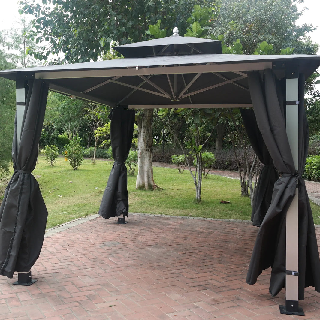 Rust Resistant Metal Outdoor Backyard Gazebo