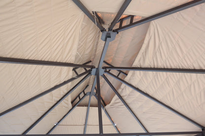 Weather Resistant Steel Outdoor Straw Gazebo