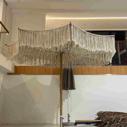 Luxury Rope-Woven Patio Umbrella