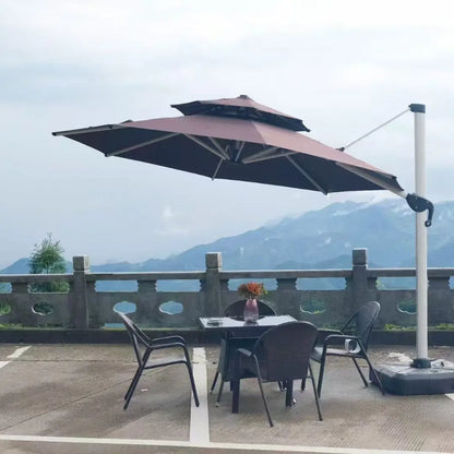 Outdoor Cantilever Roman Umbrella Patio Hanging Parasol