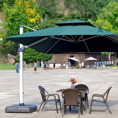 Outdoor Cantilever Roman Umbrella Patio Hanging Parasol