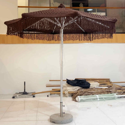Decorative Rope-Woven Garden Umbrella