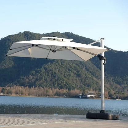 Turkish Style Double Canopy Cantilever Umbrella