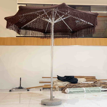 Decorative Rope-Woven Garden Umbrella