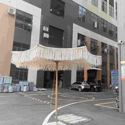 Luxury Rope-Woven Patio Umbrella