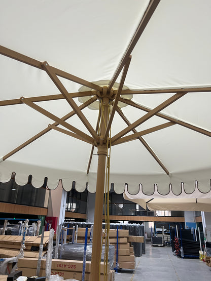 Elegant Wave Edge Outdoor Umbrella