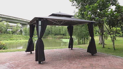 Rust Resistant Metal Outdoor Backyard Gazebo