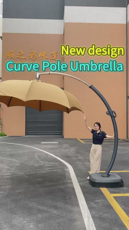 Elegant Curved Pillar Umbrella