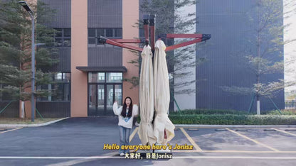 Luxury Foldable 4-Head Cantilever Umbrella